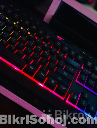 RGB Gaming Keyboard & Mouse,  Mouseped